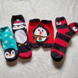Penguin fuzzy sock bundle!